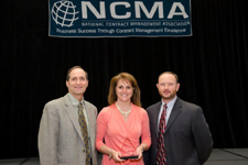 Christina Jayroe, Chesapeake Bay Chapter Treasurer accepts the 2012-2013 Graalman Award